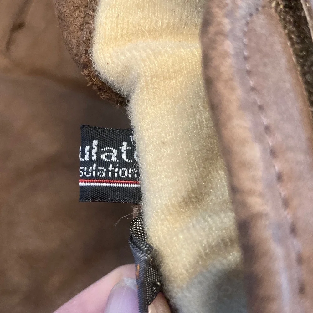 Brown Leather with Thinsulate Gloves